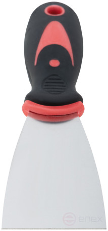 Шпатель, нерж.сталь, прорезиненная ручка 2" (50 мм)