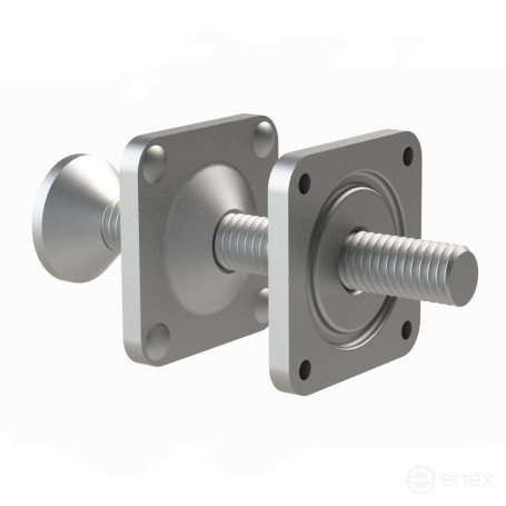 Lock on one screw for lap joint No. 6 for conveyor belt. Thickness 5-40 mm, 5 pieces