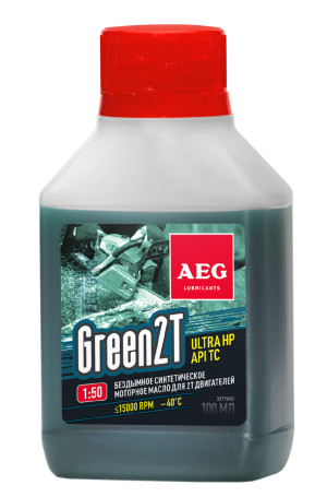 AEG GREEN HP 2T Motor Oil API TC Oil synth. 100 ml