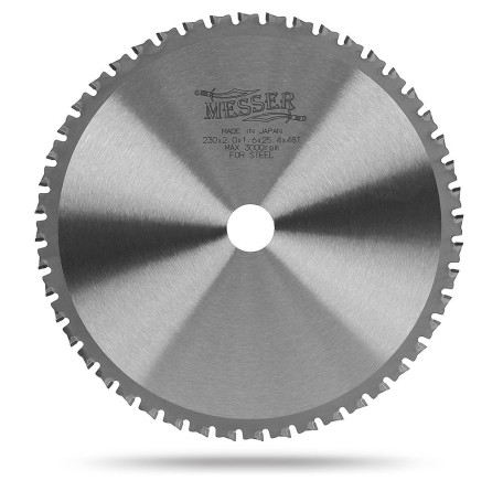 Твердосплавный диск для резки нержавеющей стали Messer. Диаметр 230 мм.