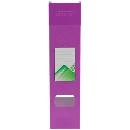 Лоток для бумаг вертикальный СТАММ "Респект", фиолетовый