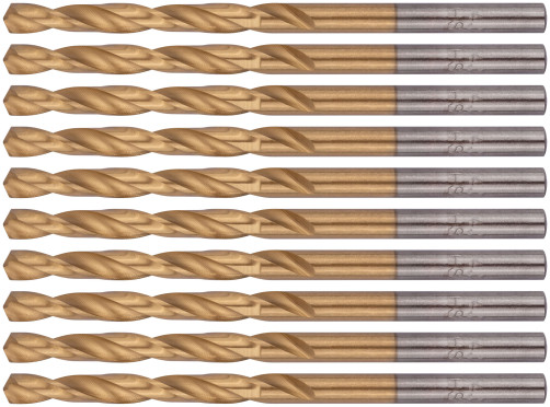 Сверла HSS по металлу, титановое покрытие 4,2 мм (10 шт.)