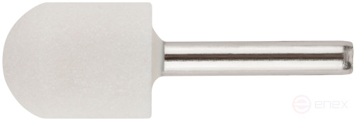 Abrasive ball (for metal), shank 6 mm, rounded cylinder 20x25 mm