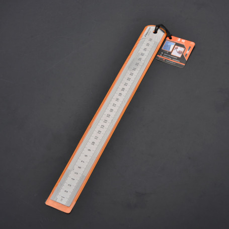 Measuring ruler made of stainless steel, 1000 mm.// HARDEN