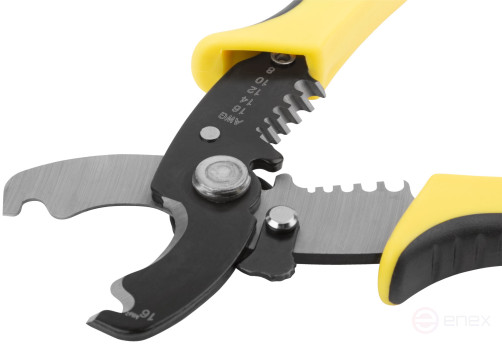 Кабелерез со съемником изоляции 1,3-4,6 мм, 180 мм