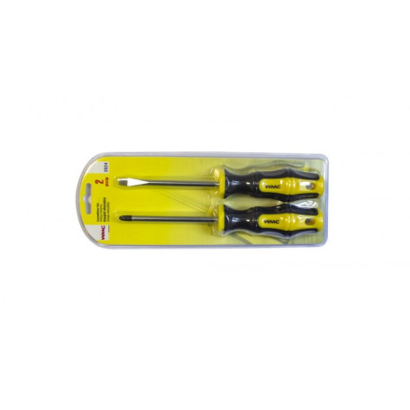 A set of 2 screwdrivers (PH2x100mm, SL6x100mm), in a blister