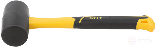 Киянка резиновая, фиберглассовая ручка 50 мм (340 гр)