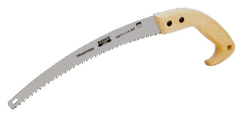 Пила садовая обрезная с деревянной ручкой 6 TPI, 360 мм, закаленный зуб