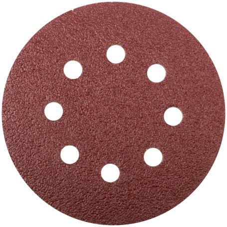 Grinding wheels with holes (Velcro), aluminum-oxide, 125 mm, 5 pcs. P 36