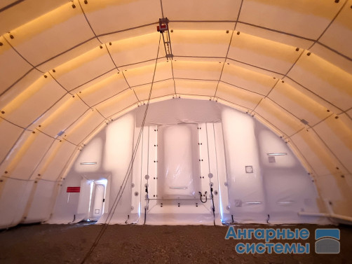 Inflatable Prefabricated PVC Hangar with Double Gates — Mobile Warehouse