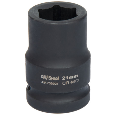 Головка ударная 3/4" шестигранная 21мм "AV Steel" AV-730021