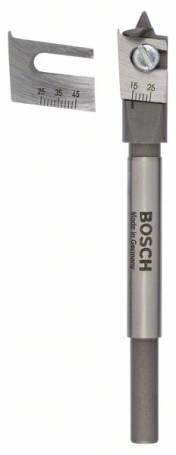 Adjustable flat-milling drill, hexagon 15 - 45 mm, 120 mm