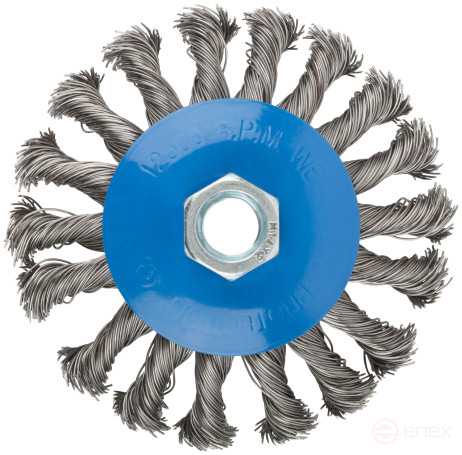 Cornice, type "wheel" with tilt, nut M14, steel twisted wire 100 mm