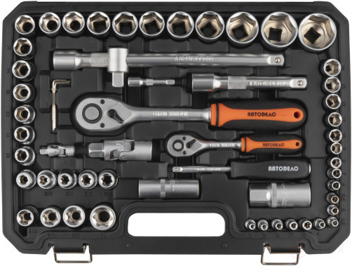 Набор головок торц. и вставок 108пр.1/2"1/4"DR (АвтоDело) 39818