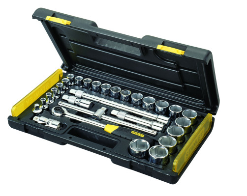 A set of end heads with a handle with a ratchet mechanism Microtough STANLEY 2-85-584, 1/2" (29 items)