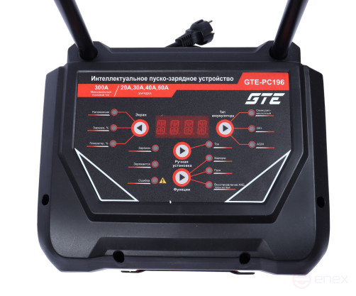 Устройство пуско-зарядное 12-24V 650Ач/300А передвижное GTE