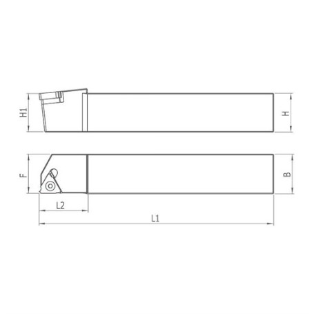 Heikenei Ser Державка для нарезания наружной резьбы, 25x25, ER22