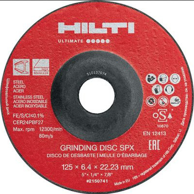 Шлифовальный диск AG-D SPX 125x6,4 (MP 150)