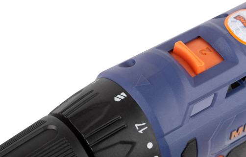 MAX-PRO Дрель-Шуруповерт аккумуляторная 12 В; 0-350/0-1300 об/мин; 10 мм; 26 Нм; 2 батареи (Li-Ion) х1,3 Ач; 17+1; 1 ч.; регулировка оборотов; резинов