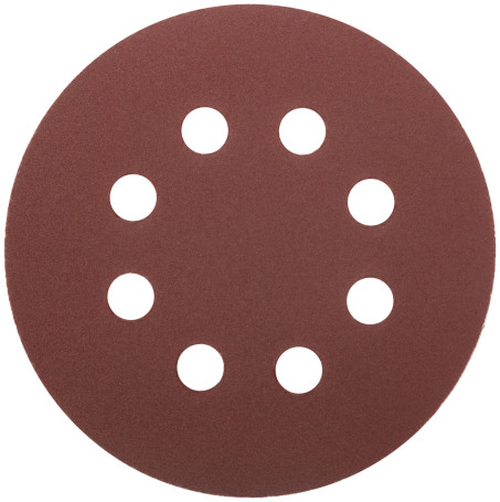 Grinding wheels with holes (Velcro), aluminum oxide, 125 mm, 5 pcs. P 180