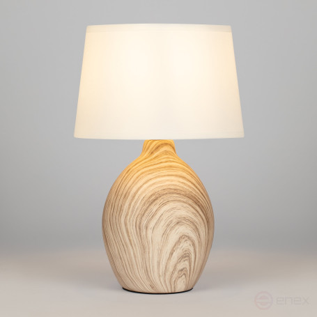 Rivoli Chimera 7072-503 Table Lamp 1* E14 40W Ceramic Light Wood