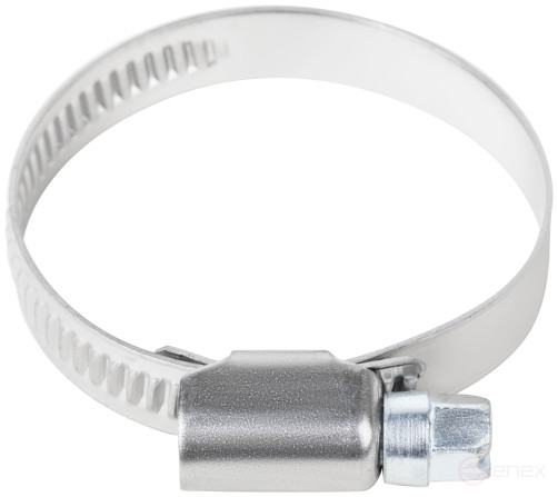 Хомут обжимной накатной, ширина 9 мм, нерж.сталь 30-45 мм