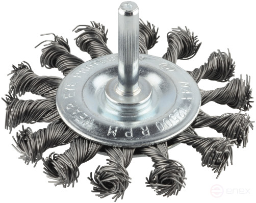 Flat drill cleaning brush D-75mm.twisted (Avtodor) 44071