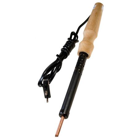 Электропаяльник тип ЭПЦН 65Вт/24В, деревянная рукоятка