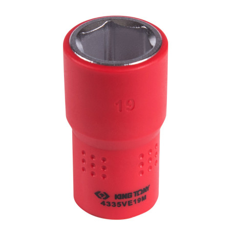 Головка торцевая диэлектрическая шестигранная 1/2", 19 мм KING TONY 4335VE19M