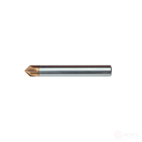 Фреза фасочная твердосплавная D12x6x80 Z4 90° TiSiN