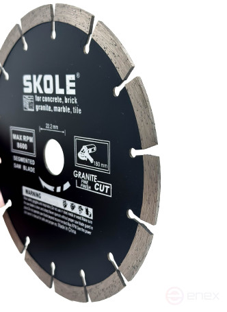 Диск алмазный Skole сегментированный 180мм (AZ2) AZ2-180