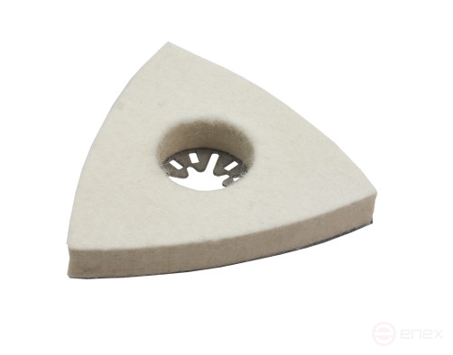 MFI PRACTICE polishing nozzle delta, felt, 80 mm (240-393)