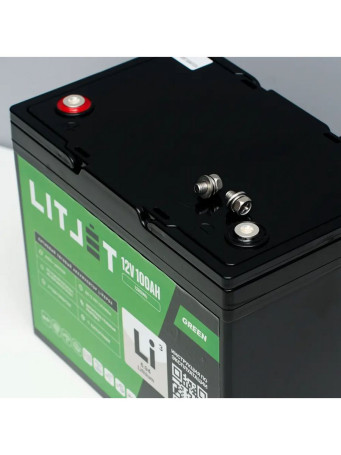 LiFePO4 Traction Battery 12V 100Ah 1280Wh with Bluetooth UPS