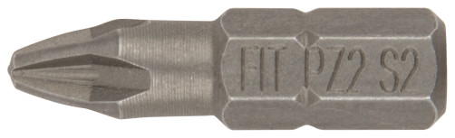 CrMo steel S2 bits, blister pack, single-sided 25 mm RZ2, 20 pcs.