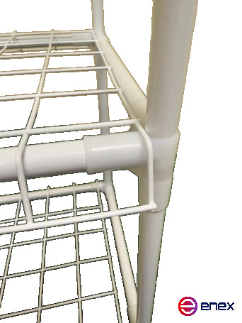 Corners connectors for greenhouses for seedlings 75 and 100 cm high replaceable 10 pcs. Geoplastboard color white