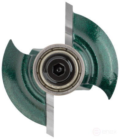 Фреза кромочная фигурная с подшипником DxHxL=34,9х27,1х72,4 мм