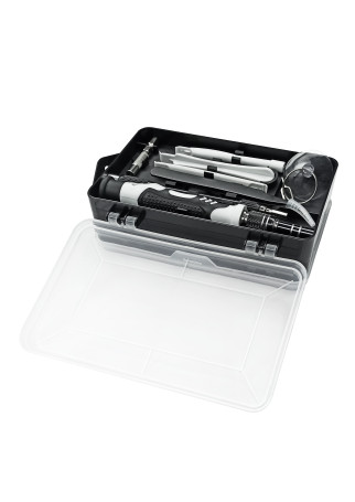 Set of precision screwdrivers VertexTools for precision work 115 items 1/8 with replaceable nozzles in the case