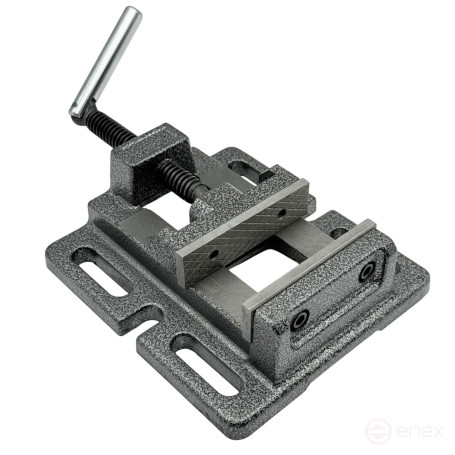 Machine tool vise for drilling machines, non-rotating L jaws 75 mm, series Q193A TORNERI T025884