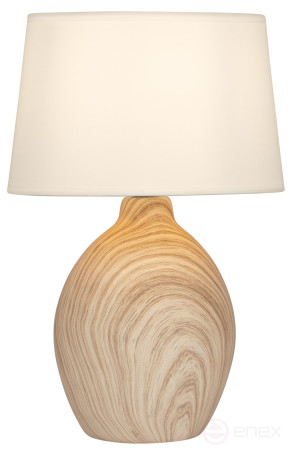 Rivoli Chimera 7072-503 Table Lamp 1* E14 40W Ceramic Light Wood
