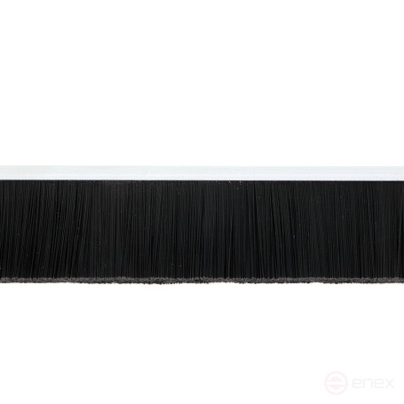 Щетка полосовая линейный уплотнитель 2500*38*5, ворс высотой 33 мм PPL черный 0,25 (EB-1121)