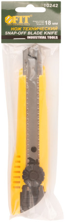 Technical knife 18 mm reinforced plastic, rotatable.pressure