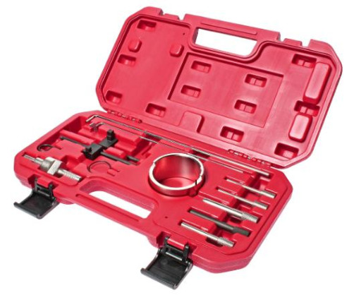 A set of tools for servicing a diesel engine (PEUGEOT CITROEN) 11 items in a JTC case