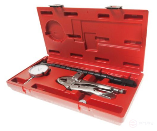 A set of tools for checking the axial displacement of the JTC brake disc