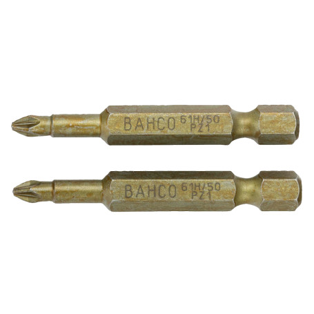 Bits for Pozidriv screws, 50 mm 61H/50PZ2