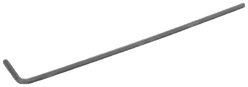 Удлиненный шестигранный Г-образный ключ, 3 x 129 мм