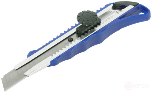 Нож технический пластиковый 18 мм, вращающийся прижим