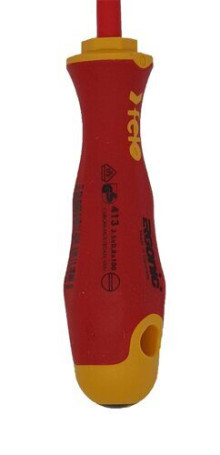 Felo Dielectric screwdriver Ergonic flat slotted 3.5X0.8X100 41303890
