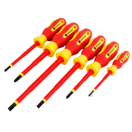 Set of dielectric screwdrivers NORGAU Industrial NESS-6EC, 6 items