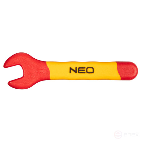 Ключ с открытым зевом, односторонний 9мм 1000V