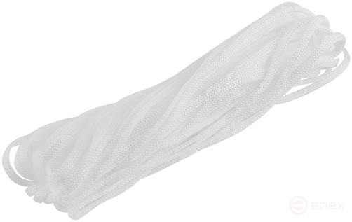 Шнур вязаный полипропиленовый без сердечника 6 мм х 20 м, р/н= 67 кгс